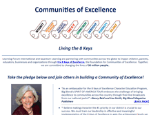 Tablet Screenshot of communitiesofexcellence.org